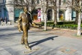 Budapest, Hungary- March 03, 2024: Statue of the former U.S. President Ronald Reagan in Budapest Royalty Free Stock Photo