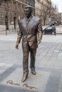 Budapest, Hungary - March 25, 2018: Statue of Ronald Reagan near the Hungarian Parliament building in government Royalty Free Stock Photo