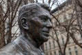 Budapest, Hungary - March 25, 2018: Statue of Ronald Reagan near the Hungarian Parliament building in government Royalty Free Stock Photo