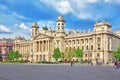 BUDAPEST, HUNGARY- MAY 02, 2016: Beautiful building- Ethnographic Museum, is a national museum in Budapest in Kossuth