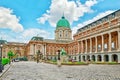 BUDAPEST, HUNGARY-MAY 03, 2016 :Budapest Royal Castle -Courtyard of the Royal Palace in Budapest. Hungary. Royalty Free Stock Photo