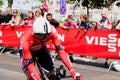 Individual speed tiral at the Giro d`Italia 105 bicycle race in Budapest, Hungary Royalty Free Stock Photo