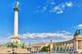 BUDAPEST, HUNGARY-MAY 05, 2016: Heroes' Square-is one of the maj