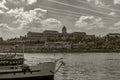 The  restaurant boat. World Heritage Site. Royalty Free Stock Photo