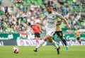 MTK Budapest midfielder Varju Benedek during Hungarian OTP Bank Liga Gameweek 32 match Royalty Free Stock Photo