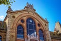 Part view of beautiful old historic Central Market Hall building in Budapest Royalty Free Stock Photo