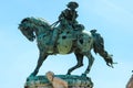 Side view of equestrian statue of Prince Eugene of Savoy