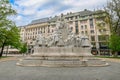 Mihaly Vorosmarty Monument in Budapest, Hungary Royalty Free Stock Photo