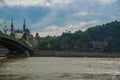 BUDAPEST, HUNGARY: The monastery on the Gellert Cave hill in Budapest, a religious place is the landmark of the capital of Hungary