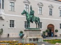 Budapest, Hungary - 11.11.2018: The monument to Count Andras Hadik von Futak