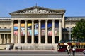 the Museum of Fine Arts. painting Exhibition of Tivadar Csontvary Kosztka. stone exterior with large columns