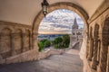 Budapest, Hungary - North gate of the famous Fisherman Bastion Royalty Free Stock Photo