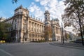 Budapest, Hungary - November 12, 2018 luxury building of the Ethnographic Museum