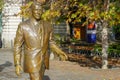 A statue in Budapest's Liberty Square honors the former U.S. president's Ronald Reagan efforts to end the Cold War