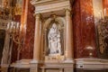 Saint Elisabeth of Hungary Statue at St. Stephens Basilica Interior - Budapest, Hungary Royalty Free Stock Photo