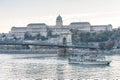 BUDAPEST, HUNGARY - OCTOBER 30, 2015: Chain bridge, Danube and Royal Palace in Budapest, Hungary. Evening photo shoot. Royalty Free Stock Photo