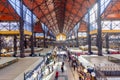 Budapest, Hungary - October 2021: Famous Central market in Budapest Royalty Free Stock Photo