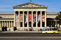 the Museum of Fine Arts in Budapest. painting Exhibition of Renoir. stone exterior with large columns