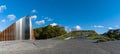 Panorama view of the 1956 Hungarian Revolution Monument in downtown Budapest