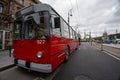 Red Ikarus bus Royalty Free Stock Photo