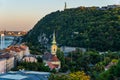 Saint Catherine of Alexandria Church and Gellert Hill in Budapest.