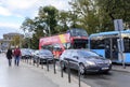 Sightseeing bus in Budapest. Royalty Free Stock Photo