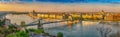 Budapest Hungary, panorama city skyline at Danube River Chain Bridge Royalty Free Stock Photo