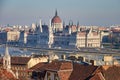 Budapest, Hungary, Parliament and old city