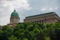Budapest, Hungary: Royal Palace, Buda Castle on the Danube River in Budapest Royalty Free Stock Photo