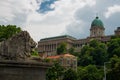 Budapest, Hungary: Royal Palace, Buda Castle on the Danube River in Budapest Royalty Free Stock Photo