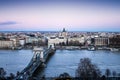 Budapest, HungaryÃ¢â¬â¢s capital, is bisected by the River Danube.