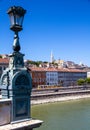 Budapest, Hungary: Scenic View of the Old City and the Danube River Royalty Free Stock Photo