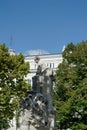 Statue of Mihaly Vorosmarty in Budapest on September 21, 2014