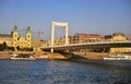 View of Budapest city centre and Danube river Royalty Free Stock Photo