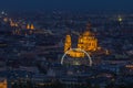 Budapest, Hungary - Skyline view of Budapest at blue hour Royalty Free Stock Photo