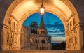 Budapest, Hungary - Guardians of the Fisherman`s Bastion Royalty Free Stock Photo