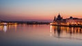 Budapest (Hungary) in the sunrise Royalty Free Stock Photo