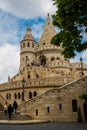 Budapest,Hungary: sunrise at Fisherman Bastion. A beautiful sight in the old town Royalty Free Stock Photo