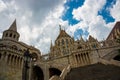 Budapest,Hungary: sunrise at Fisherman Bastion. A beautiful sight in the old town Royalty Free Stock Photo