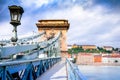 Budapest, Hungary - Chain Bridge Royalty Free Stock Photo