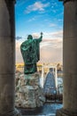 Budapest, Hungray - The Monument to Bishop Gellert on Gellert Hill