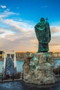 Budapest, Hungray - The Monument to Bishop Gellert on Gellert Hill