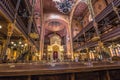 Budapest - June 21, 2019: Inside the great Synagogue of Budapest, Hungary