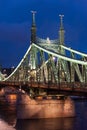 Budapest Liberty Bridge Royalty Free Stock Photo