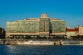 Budapest Marriott Hotel and Danube river Royalty Free Stock Photo