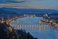 Budapest by Night Royalty Free Stock Photo