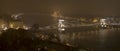 Budapest in the night, the Parliament and the Danube