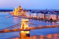 Budapest at night - Parliament, Hungary Royalty Free Stock Photo