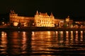 Budapest night scene from the river Royalty Free Stock Photo