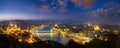 Budapest city night view (Hundary) Royalty Free Stock Photo